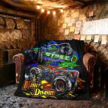 1PC 3D Monster Jam Monster Truck Cartoon Blanket, Edgy Gift For Motorsports Fans, Themed Man Cave Decor, Retro Sci-Fi Party Accent & Race Day Souvenir,Soft Throw Blanket For Home Bedroom Bed Sofa Picnic Travel Office Cover Blanket - nhiều màu 18 - Xem 2