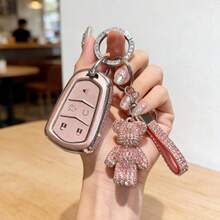 [ Side Diamonds ] 5 Buttons TPU Car Key Case Cover Shell Fob For Cadillac ATS CTS XT5 XT4 - 款式 11 - 查看 11