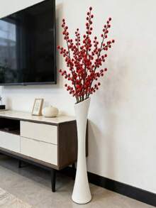1 bình hoa phong cách retro đen trắng chất lượng cao, bình hoa sàn sang trọng hiện đại, bình trang trí cao, chất liệu nhựa, thích hợp cho hoa thủy canh, hoa khô và hoa giả, lý tưởng cho cắm hoa/đám cưới, trang trí phòng khách, ban công, hành lang, văn phòng, tiệc tùng, tân gia, ngày Valentine (Không bao gồm hoa) - Một cỡ - Xem 8