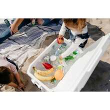 50 Quart Dual-Temperature Ice Chest With White Exterior For Outdoor Cooling - Multicolor - View 3