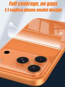 六合一水凝胶膜，3片屏幕保护膜+3片摄像头镜头保护膜，超清超薄设计，自修复防刮，裸机般触感，不伤屏幕，柔软曲面边缘玻璃纤维高清保护膜，适合节日、生日、馈赠亲友、手机配件，兼容 17 Pro/17 Pro Max及其他机型，屏幕保护必备，适用于日常防护、办公、居家使用，防水防震防摔。 - 無色 - 查看 6