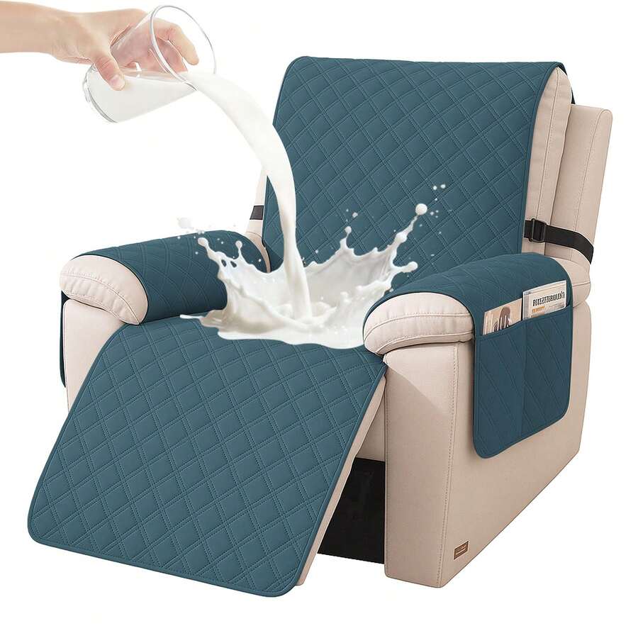 YSTYLE Sesselbezug für 1-Sitzer-Liegesitze, 100 % wasserdicht, elastischer Sesselbezug, Sofabezug - Dunkelgrün - Übersicht 1