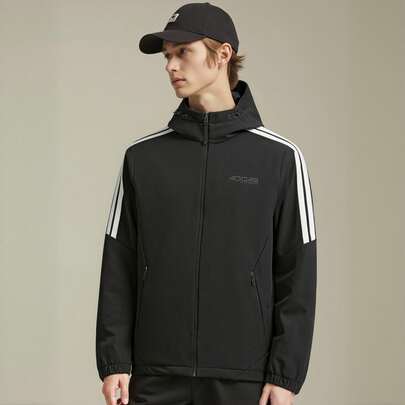 Adidas 阿迪達斯2026年新款男女同款中性款休閒連帽夾克