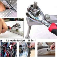 多功能双头扳手，适合家庭日常使用 - 多功能雙頭梅花扳手8mm-19mm-1pcs - 查看 5