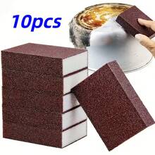 1/3/5/10片装神奇清洁海绵，去污海绵刷，水钻砂清洁刷，是清洁厨房餐具和锅具的理想之选。多功能清洁工具，强力去除污渍和锈迹，适用于清洁炉灶/锅底/厨房瓷砖。 - 金剛砂海綿 - 查看 15