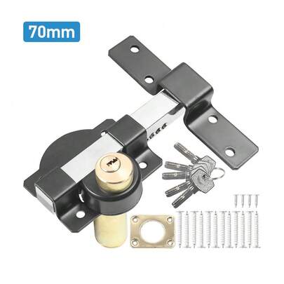 50mm/70mm Security Garden Shed Gate Lock Long Throw Locking Double Locking UK