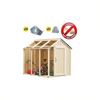 BUILD YOUR OWN 2X4 BASICS ANY SIZE PEAK ROOF SHED KIT 2X4 - 90192MIE