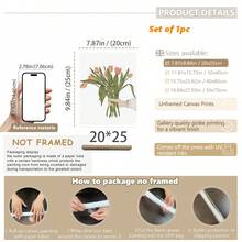 1pc Paintings Canvas Wall Art - Spring Art, Easter Decor, Bohemian Easter Art, Floral Art, Neutral Color Wall Decor, Floral Art - Baby Goods – Framed Nursery Wall Art Perfect Fit For Playroom Decor Nursery Decor, Childcare Room Decor, Preschool Decor, Boy's Room Decor Girl's Bedroom Decor Kids' Room Decor Easter Wall Decor, Nursery Spring Decor, Easter Children's Room Posters, Spring Decor Posters - Multicolor - View 21