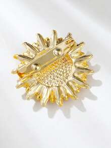 One Full Crystal Sunflower Brooch Valentines,Mom,Mother,Mother's Day,Gift - 向日葵 - 查看 3