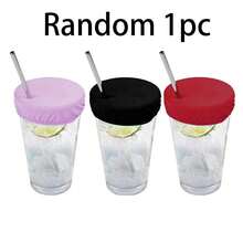 5/3/1pc Reusable Waterproof Beverage Cup Sleeves, With Straw Hole, To Protect Drinks From Being Punctured At Bars, A Gift For Women - Multicolor - View 6