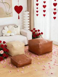 1pc Vintage Style Polyurethane Leather Storage Ottoman, Multifunctional Old Clothes Storage Bench, Foldable Clothes Storage Box, Wardrobe Storage Box, Living Room Footstool, Bedside Bench, Polyurethane Leather Waterproof Material, Dust-Proof And Moisture-Proof, Reusable, Suitable For Living Room Storage, Wardrobe Organization, Bedroom Decor, Home Decor, Household Storage, Home Furnishing - Multicolor - View 8