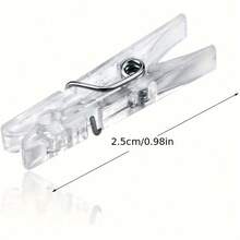 20pcs Transparent Clips - Small Clothing Photo Acrylic Clips - Multicolor - View 6