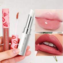 YOUNG VISION 2pcs Lip Makeup Set: 1pc Fruity Moisturizing Lip Balm, Waterproof, Anti-Chapping, Exfoliating & 1pc Mini Matte Velvet Liquid Lipstick, Suitable For Daily, Office, Commuting, Travel - Multicolor - View 10