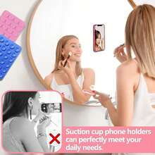 1pc Silicone Suction Cup Phone Case Stand, Phone Suction Cup, Octobuddy, Sticky Phone Grip, Sticky Phone Holder, Compatible With Smartphones - 多色 - 查看 6