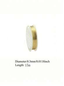 100m/Rolle hochwertiger Edelstahl Schmuckdraht, nicht verblassend, rostfrei, farbecht, langanhaltend, geeignet für Armband, Halskette DIY, Perlen, Schmuckschnur, Handwerksweberei - Verschiedenfarbig - Übersicht 18