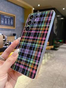 1个格子波点图案安卓手机壳，精准开孔摄像头保护，适用于三星 Galaxy S25 Ultra/Galaxy S24 Ultra/S24/S23 Ultra/A56 5G/A55 5G/A52s 5G/A26 5G、Nothing、Pixel、INFINIX、小米 Redmi 等手机。 - 彩色 - 查看 5