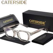 New Oval Retro Design Clear Lens Glasses CP+PC Special Pin Core Design Spring Hinge Vintage  Cool Style Eyeglasses For Men's Women Party, Daily Accessories, Festival Gifts Eyewear With Full Package - K39944 - View 12