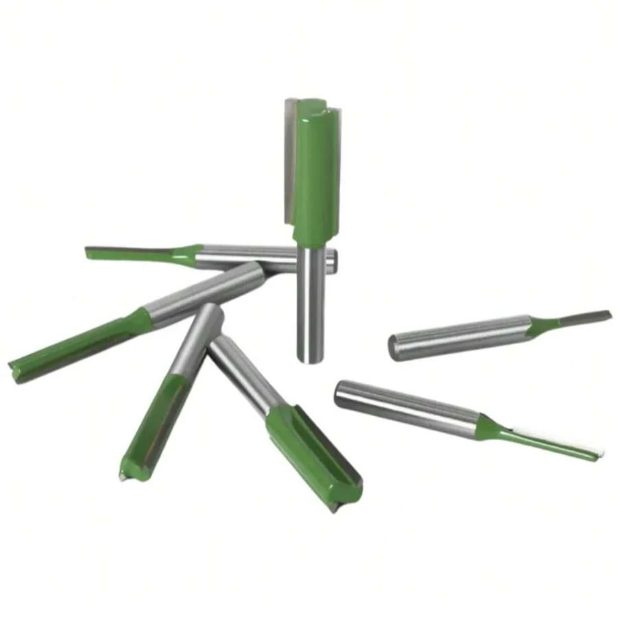 Kit 7pçs Fresa Corte Reto  Tupia Madeira Mdf - Full - A - Visão 1