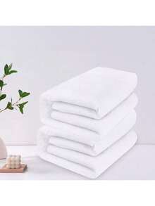 Shendy Vendy Set De 2 Toalla De Baño Grande Completo 100% Algodón Suave - Blanco - Ver 6