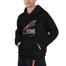 Starlight Express 300gsm 60% Cotton 40% Polyester Men's Casual Hoodie, Long Sleeve Drawstring Hooded Sweatshirt With Front Kangaroo Pocket, Soft Breathable Anti-Wrinkle Versatile Men's Top, Ideal For Spring Fall Winter Daily Life Outdoor Activities - Negro - Ver 4