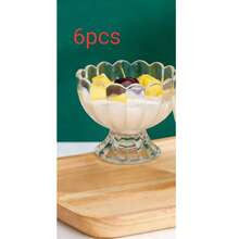 Stylish Glass Ice Cream, Yogurt, Milkshake Dessert Cups, European Design - Multicolor - View 8