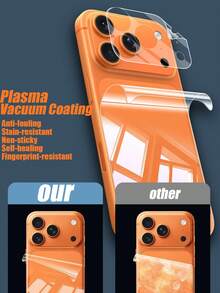 六合一水凝胶膜，3片屏幕保护膜+3片摄像头镜头保护膜，超清超薄设计，自修复防刮，裸机般触感，不伤屏幕，柔软曲面边缘玻璃纤维高清保护膜，适合节日、生日、馈赠亲友、手机配件，兼容 17 Pro/17 Pro Max及其他机型，屏幕保护必备，适用于日常防护、办公、居家使用，防水防震防摔。 - 無色 - 查看 7