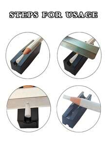 12/11/2PCS Hairline Eyebrow Pencil Trimmer Accessory Set Eyebrow Pencil Auxiliary Groove Tool Wave-Shaped Stainless Steel Blade Eyebrow Pencil Trimmer. - Multicolor - View 5