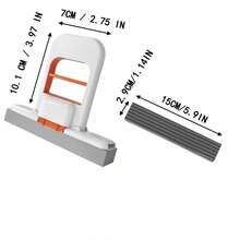 Mini Mop Replacement For Rags, Desktop Cleaning Tool, Slouchy Person's Bathroom Glass Wiper, Tabletop Sponge Scrubber - Multicolor - View 7