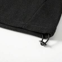 Mubberry Mens Double Side Fleece Jacket Pullover Pockets Warm Sweatshirt Winter Jacket Thermal - 黑色 - 查看 4