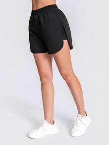 2-In-1 New Fashion Shorts, Suitable For Casual Daily Wear And Sports Running - Black - View 6