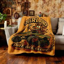 1PC 3D Monster Jam Monster Truck Cartoon Blanket, Edgy Gift For Motorsports Fans, Themed Man Cave Decor, Retro Sci-Fi Party Accent & Race Day Souvenir,Soft Throw Blanket For Home Bedroom Bed Sofa Picnic Travel Office Cover Blanket - nhiều màu 17 - Xem 3