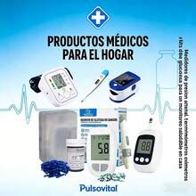 Pulsovital Digital Blood Glucose Meter with 50 Test Strips and 50 Lancets, White – Ergonomic Handle Design, Large LED Display, Battery-Powered, Easy-to-Use Buttons - Multicolor - Ver 1