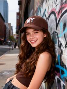 1/2/3 件装纽约刺绣棒球帽，Y2K 风格，男女童青少年通用，柔软轻便透气，可调节，防晒户外帽，适合旅行、徒步、骑行，节日、生日、情人节礼物 - 彩色 - 查看 6