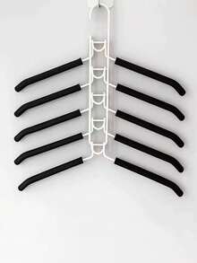 1pc 5-Tier Heavy Duty Closet Organizer Rack, Space Saving Clothes, Pants Hanger, Multi-Function Hanging Garment Display Rack, Wardrobe Accessory Storage Rack For Tie, Scarf, Camisole, Bra, Dress, Pants, Jeans, Suit, T-Shirt, Skirt, Suitable For Dorm/Home Use - Multicolor - View 9