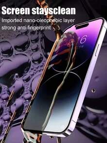 4 piezas Protector de pantalla de privacidad, compatible con iPhone 11/12/13/14/15/16/17, hecho de vidrio templado con protección antiespia de 28° y dureza 9H, resistente a arañazos y desgaste, fácil de instalar - Negro - Ver 4