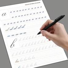 French Cursive Workbook For Beginners: 2026 Calligraphy Practice Book For Adults & Teens - Learn Beautiful Penmanship With 32 Pages Of Tracing Exercises (Letters, Words, Sentences) - A - View 4