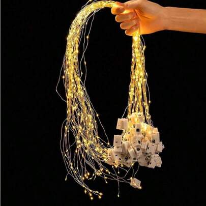 10pcs LED String Lights, 40 Inch LED String Lights, 3 Dimming Modes LED String Lights, Fairy Lights For Cake, Bouquet, Surprise Gift Decor, Suitable For Halloween, Thanksgiving, Autumn, Wedding Party, Birthday Party, Gift Wrapping