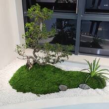 130g Mousse artificielle grande | 149,86 x 49,78 cm, verdure réaliste pour paysage intérieur/extérieur, décoration de jardin, décor de table, projets, facile à tailler, idéal pour les paysages naturels, l'embellissement de la maison et de la pelouse, texture réaliste - Vert clair - Voir 4