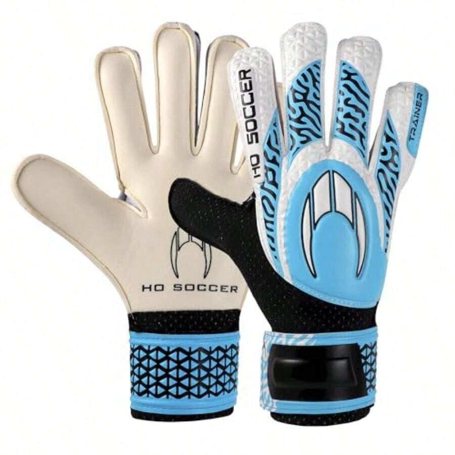 HO SOCCER Trainer Arena Blue - Guantes de Portero Unisex Color Azul y - 6.5 - Ver 1