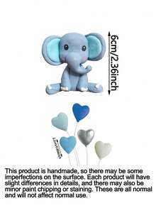 丛林动物蛋糕装饰，狮子、长颈鹿、猴子、大象、斑马，可爱动物蛋糕装饰，生日派对用品，野生动物主题，生日礼物 - 彩色 - 查看 14