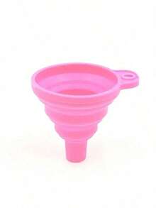 1pc Foldable Mini Blue Funnel, Suitable For Home, Plastic Funnel For Oil Pans, Silicone Funnel For Kitchen Supplies And Outdoor Camping - Multicolor - View 16