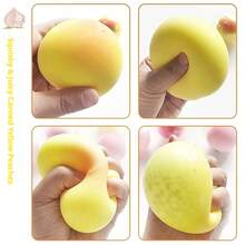 1个桃子造型挤压玩具 - 解压玩具 - 挤压玩具 - 软玩具 - 捏捏乐玩具 - 指尖玩具 - 史迪奇玩具 - 旅行玩具 - 课堂指尖玩具 - 迷你洗澡玩具 - 圣诞文具减压球,生日礼物,完美礼物,赠品,玩具,游戏 - 彩色 - 查看 8