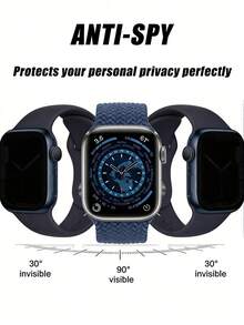 6pcs Transparent TPU Hydrogel Film + Clear Case With Tempered Glass Screen Protector, Suitable For 38/40/41/42/44/45/49mm Ultra/SE/8/7/6/5/4/3/2/1, Full Protection, Anti-Scratch, Crystal Clear Watch Accessories - 6Pcs+1PC - View 11