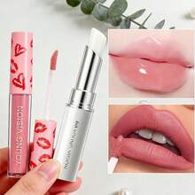 YOUNG VISION 2pcs Lip Makeup Set: 1pc Fruity Moisturizing Lip Balm, Waterproof, Anti-Chapping, Exfoliating & 1pc Mini Matte Velvet Liquid Lipstick, Suitable For Daily, Office, Commuting, Travel - Multicolor - View 6