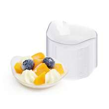 Plato de postre mini, plato de postre de plástico transparente, tazón de aperitivos, plato para tarta de queso, plato para trufas de chocolate, plato para ensalada y fruta - Multicolor - Ver 5