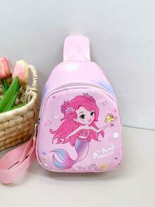 1pc Young Girl's Lightweight Zipper Closure Casual Chest Bag/Waist Bag, Suitable For Daily Use - Chest Bag - View 16