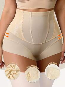 1 chiếc quần lót định hình cạp cao bằng ren dành cho nữ, giúp thon gọn eo, nâng mông, làm phẳng bụng. - Rượu sâm banh - Xem 3