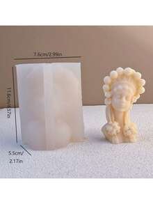 Beijing Opera Painted Lady DIY Handmade Fragrance Plaster Multifunctional Silicone Mold - White - View 2