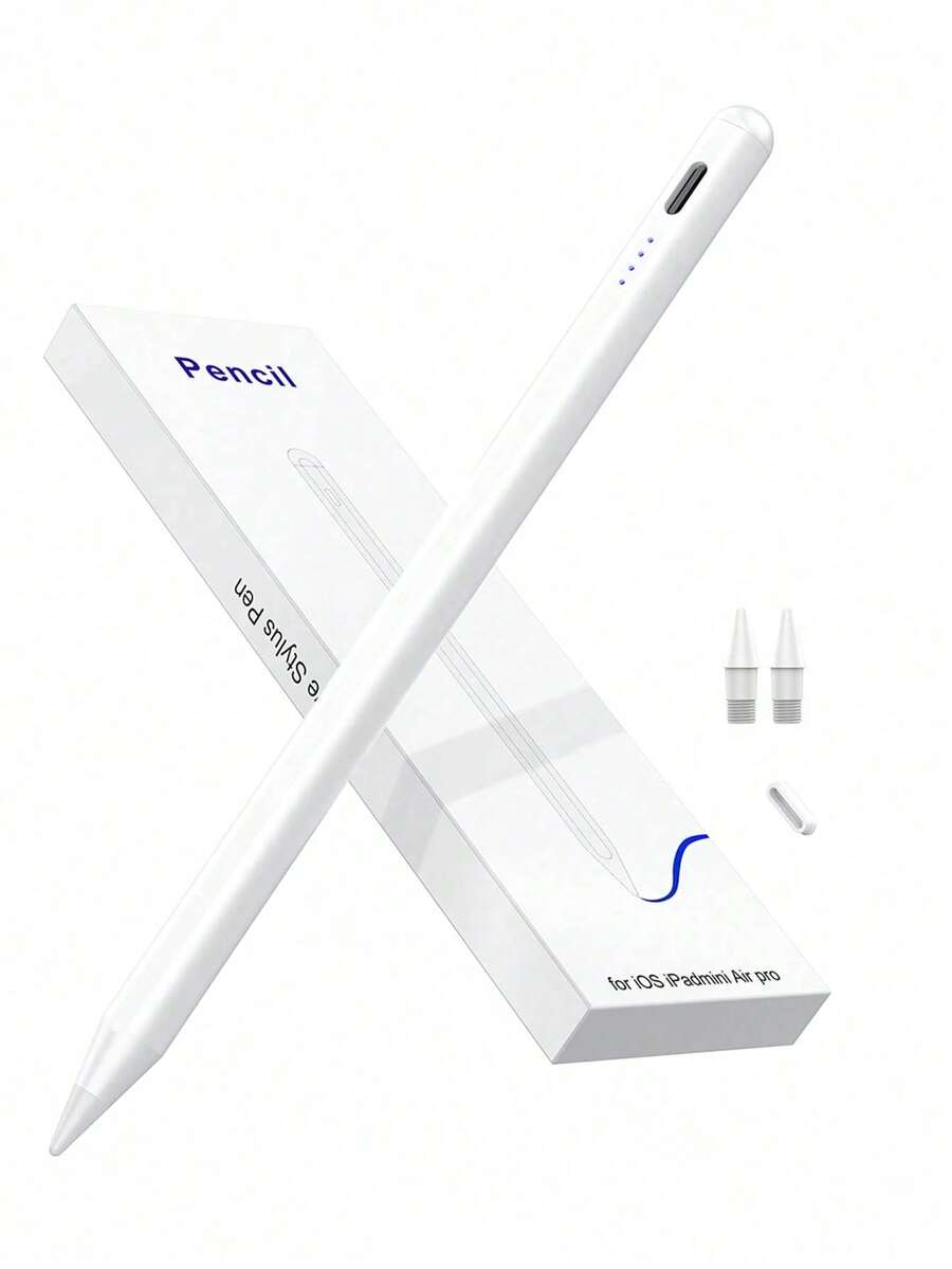 White Stylus Pen 90mAh Capacity Stylus Pen With Anti-Mistouch And Tilt Sensing Function, Compatible With 2022 10 (10.9 Inch), Air 4/5/6/M4, 2025 A16 (11 Inch), Air 11/13 Inch (M3/M2), Pro 11/12.9 Inch White With Replacement Nibs And Box, Spring Gift Birthday Gift