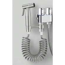 Handheld Toilet Bidet Sprayer Bathroom Handheld Bidet Set Toilet Self-Cleaning Shower Head Onelet Two Outlets Angle Valve Tap Black - Flushing Valve - View 13